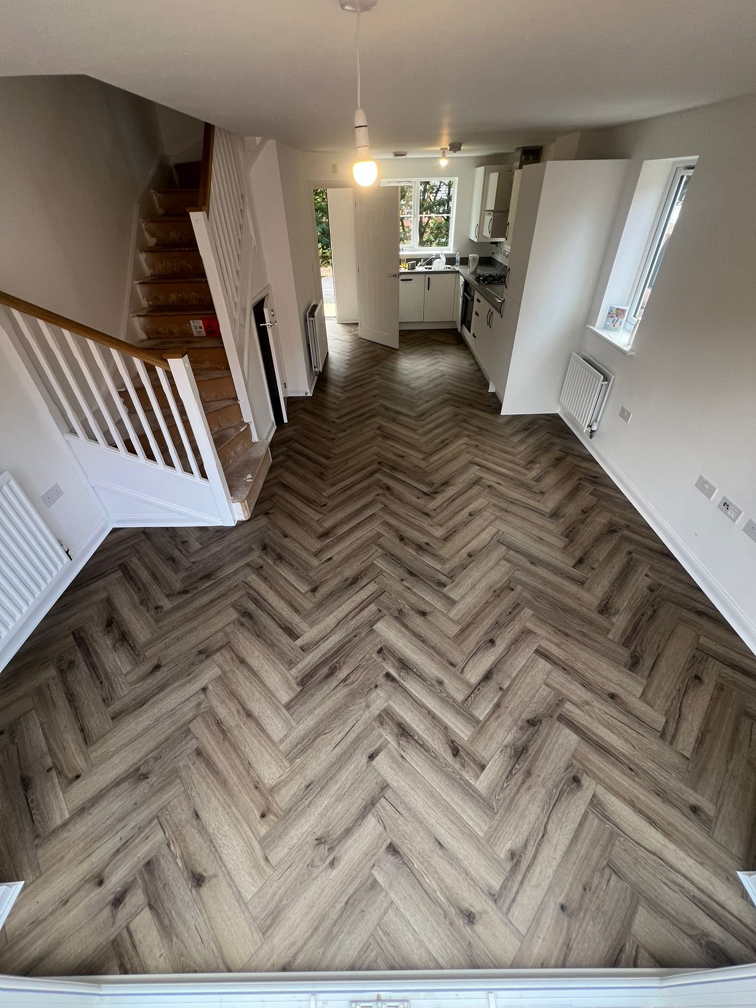 Polished Hardwood Refinish
