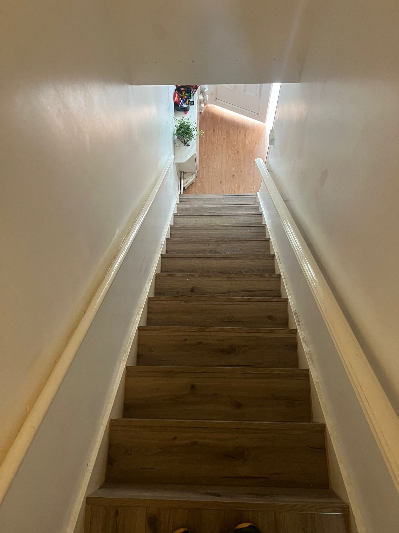 Hand-Scraped Hardwood Floor